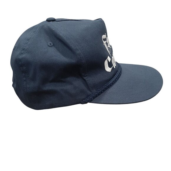 F*ck F Cancer Navy Blue Snapback Hat Adjustable Fit Embroidered Design Cotton - Picture 2 of 5